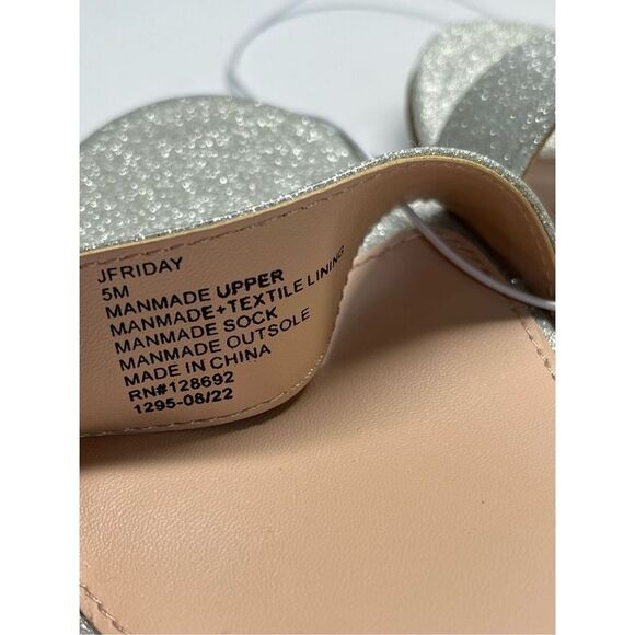 Steve Madden JFriday Ankle Strap Glitter Sandals, Women's Size 5M (H7) - Picture 10 of 11